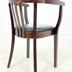 Thonet stiliaus medinis krėslas su eko odos sėdimąja dalimi 48x54x79 cm, 49 cm