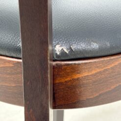 Thonet stiliaus medinis krėslas su eko odos sėdimąja dalimi 48x54x79 cm, 49 cm