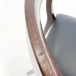 Thonet stiliaus medinis krėslas su eko odos sėdimąja dalimi 48x54x79 cm, 49 cm