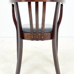 Thonet stiliaus medinis krėslas su eko odos sėdimąja dalimi 48x54x79 cm, 49 cm