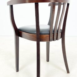 Thonet stiliaus medinis krėslas su eko odos sėdimąja dalimi 48x54x79 cm, 49 cm