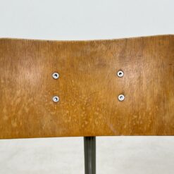 Vintažinė Ahrend de Cirkel darbo kėdė reguliuojamo aukščio atlošu 60x54x69(+9) cm, 47 cm