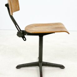 Vintažinė Ahrend de Cirkel darbo kėdė reguliuojamo aukščio atlošu 60x54x69(+9) cm, 47 cm