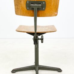 Vintažinė Ahrend de Cirkel darbo kėdė reguliuojamo aukščio atlošu 60x54x69(+9) cm, 47 cm