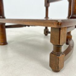 Sraigtiniai bibliotekiniai riešutmedžio laipteliai 46x48x123 cm