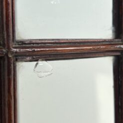 Angliško stiliaus raudonmedžio vitrina 36x64x156,5 cm