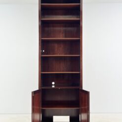 Angliško stiliaus aukšta raudonmedžio knygų lentyna 40x90x273 cm