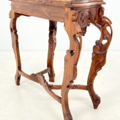 Barokinio stiliaus drožinėta medinė konsolė 45x105x80 cm