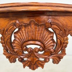 Barokinio stiliaus drožinėta medinė konsolė 45x105x80 cm