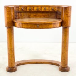 Biedermeier stiliaus riešutmedžio lukšto rašomasis stalas 58x98x94 cm