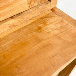 Mid Century dviejų dalių tikmedžio knygų spinta 50x180x220 cm