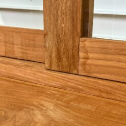 Mid Century dviejų dalių tikmedžio knygų spinta 50x180x220 cm