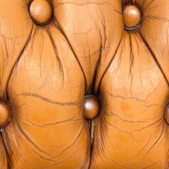 Senovinis, odinis darbo krėslas riešutmedžio rėme 60x60x82 cm, 48 cm