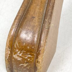 Senovinis, odinis darbo krėslas riešutmedžio rėme 60x60x82 cm, 48 cm