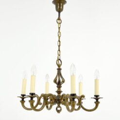 Žalvarinis pakabinamas šešių šakų sietynas 58x58x80 cm