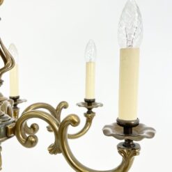 Žalvarinis pakabinamas šešių šakų sietynas 58x58x80 cm