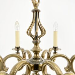 Žalvarinis pakabinamas šešių šakų sietynas 58x58x80 cm