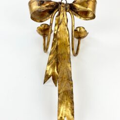 Metalinės dviejų šakų sieninės žvakidės “Kaspinas” 2 vnt. kompl. 13,5x17x31 cm