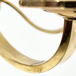 Žalvarinis pakabinamas šešių šakų sietynas su gaubteliais 69x69x68 cm