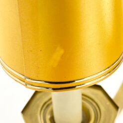 Žalvarinis pakabinamas šešių šakų sietynas su gaubteliais 69x69x68 cm