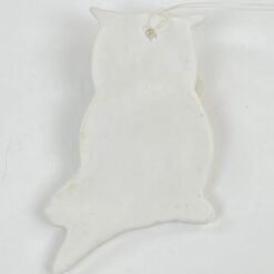 Pakabinama plokščia apuoko figūra iš keramikos 0,5x6x9 cm