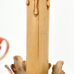 Metalinis pakabinamas ąžuolo lapų motyvų trijų šakų sietynas 59x59x72 cm