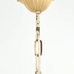 Metalinis pakabinamas augalų motyvų trijų šakų sietynas 56x56x77 cm