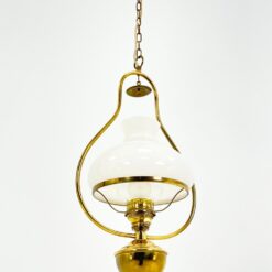 Pakabinamas žalvarinis žibalinės lempos tipo šviestuvas 26x32x103 cm