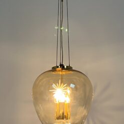 Pakabinamas šviestuvas stikliniu gaubtu 34x34x87 cm