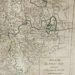 Senovinis žemėlapis “Royaume des Pays-Bas parties du Royaume de Prusse et de Hanovre” 2×31,5×24,5 cm