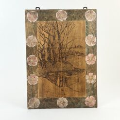 Ant medienos išdegintas gamtos peizažas 1×30,5×43 cm