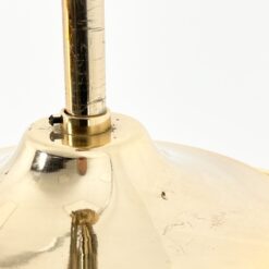 Aukso spalvos metalo pakabinamas šviestuvas su stiklu 53x53x129 cm