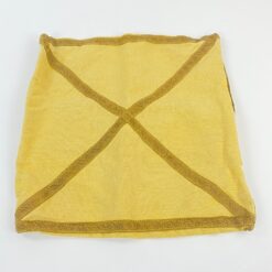 Pagalvėlės užvalkalas su aukso spalvos juostomis 30x29x0,5 cm