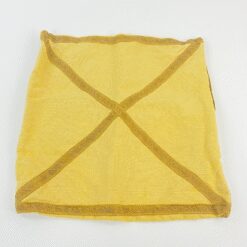 Pagalvėlės užvalkalas su aukso spalvos juostomis 30x29x0,5 cm