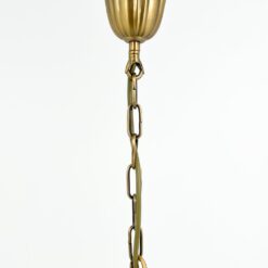 “Orion” aukso spalvos metalo sietynas su stiklo gaubtais 58x58x77 cm