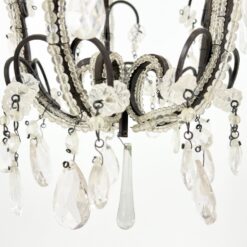 Daniškas “House Doctor” metalinis sietynas su stiklo karoliukais 35x35x123 cm