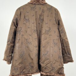 Vintažiniai trumpi karakulio kailio kailiniai su kišenėmis 55x82x6 cm