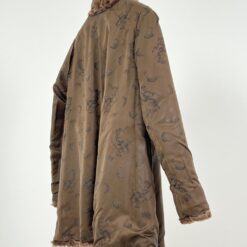 Vintažiniai trumpi karakulio kailio kailiniai su kišenėmis 55x82x6 cm