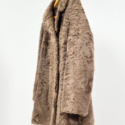 Vintažiniai trumpi karakulio kailio kailiniai su kišenėmis 55x82x6 cm