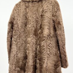 Vintažiniai trumpi karakulio kailio kailiniai su kišenėmis 55x82x6 cm