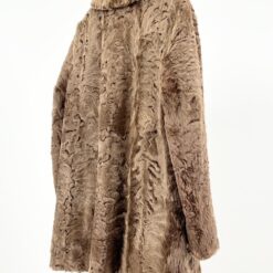 Vintažiniai trumpi karakulio kailio kailiniai su kišenėmis 55x82x6 cm