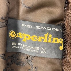 Vintažiniai trumpi karakulio kailio kailiniai su kišenėmis 55x82x6 cm