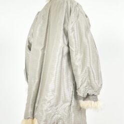 Vintažiniai natūralios odos ir lapės kailio kailiniai 60x93x11 cm