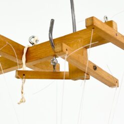 Vintažinė lėlė marionetė “Senolis su pypke” 14x27x55 cm