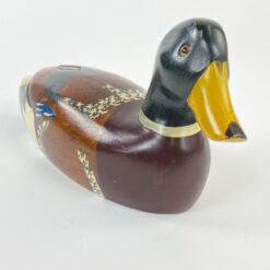 Rankų darbo medinė anties statula 25x8x11 cm