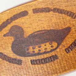 Rankų darbo medinė anties statula 25x8x11 cm