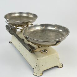 Vintažinės emaliuoto metalo svarstyklės “Adler” 18x42x16 cm