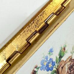 Vintažinė žalvarinė dėžutė tabletėms 3,2×5,3×1 cm