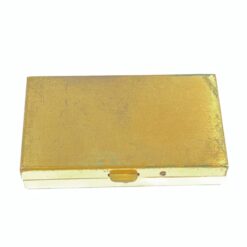 Vintažinė žalvarinė dėžutė tabletėms 3,2×5,3×1 cm