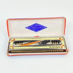 Hohner lūpinė armonikėlė “Echo Luxe” su originalia dėžute 5x17x1,5 cm